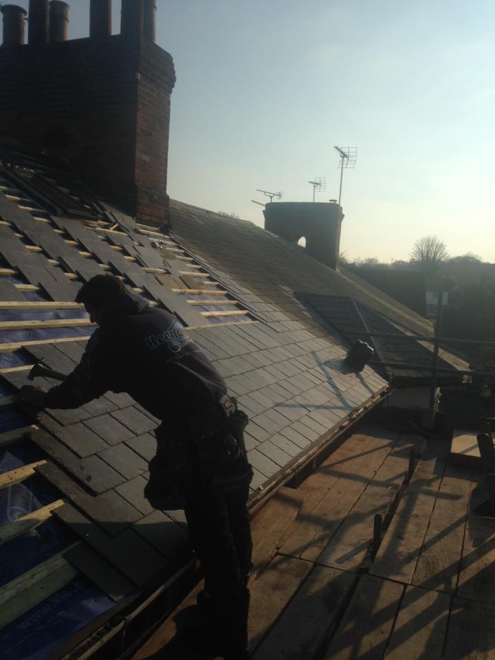 Halstead Slate Roof Installed