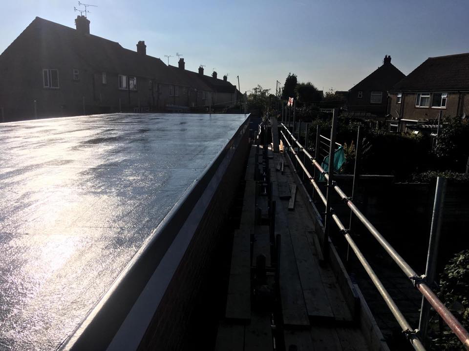 GRP Roofing on garages in Harwich Essex
