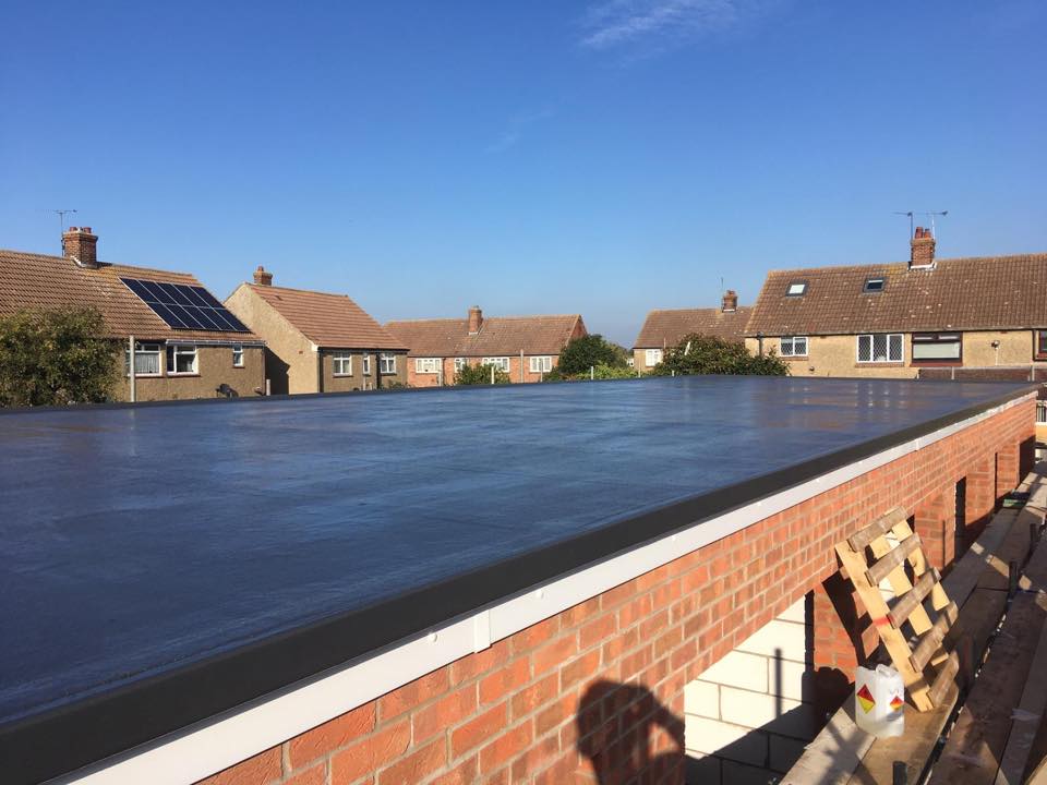 GRP Roofing on garages in Harwich Essex