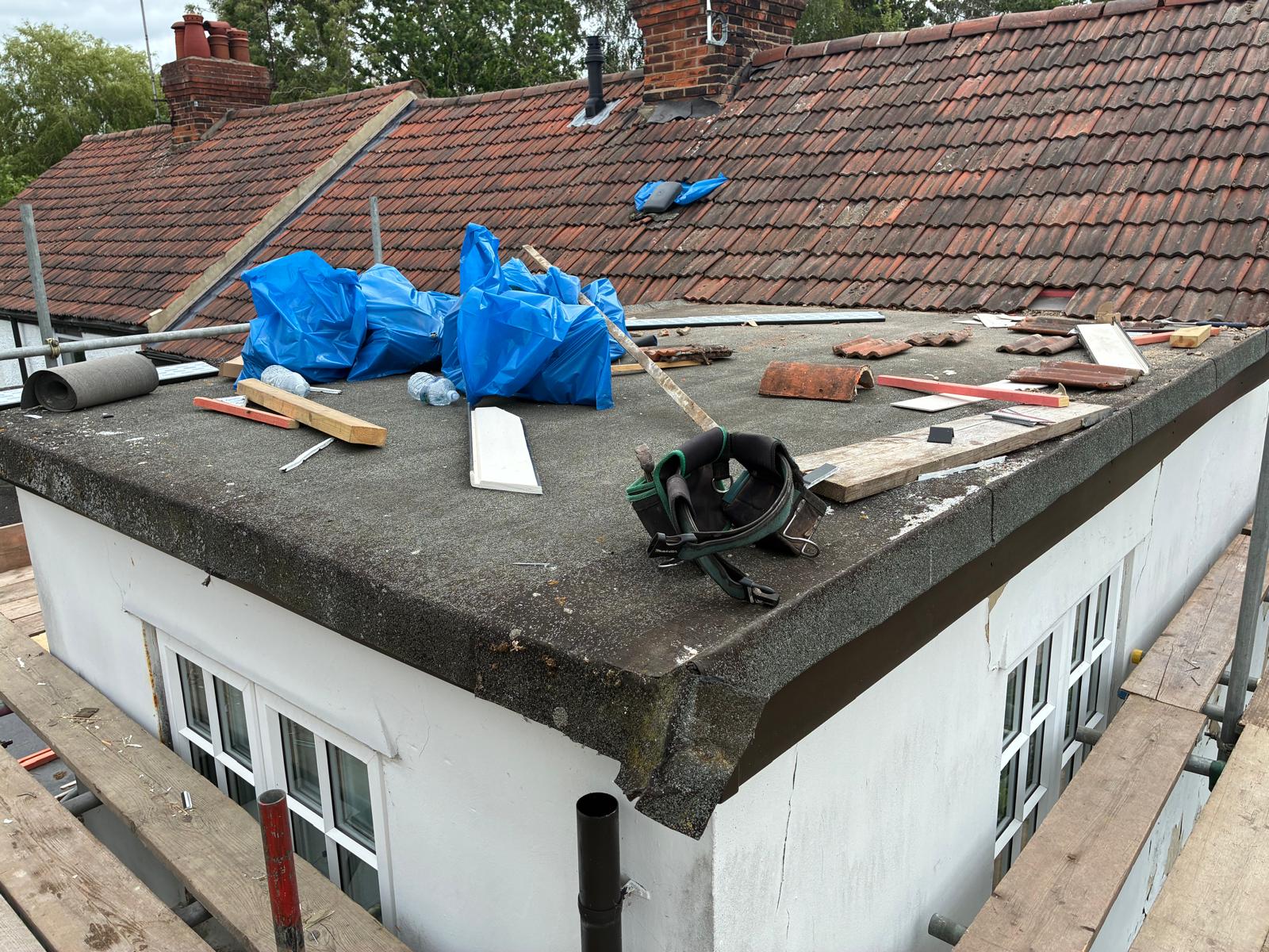Before - Flat Roof Replacement in Danbury